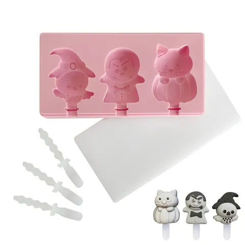 Popsicle Mould - Halloween (Cat, Vampire, Witch Owl)