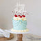 Cake Topper - Happy Birthday - Silver/Clear Acrylic Cake Topper