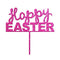 Happy Easter - Pink Glitter Acrylic Cake Topper