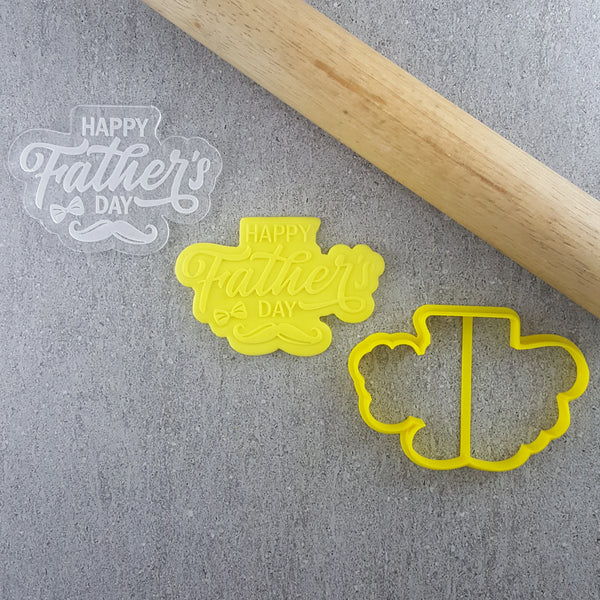 Cutter & Debosser Set - Happy Fathers Day (Embosser/Debosser & Cutter)