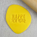 Cookie Embosser - Happy New Year 60mm