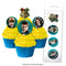 HARRY POTTER EDIBLE WAFER CUPCAKE TOPPERS 16 PIECES