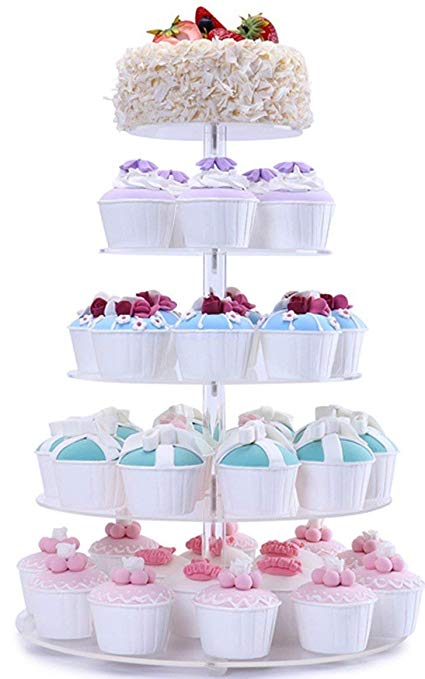 Hire - 5 Tier Acrylic Cupcake Stand
