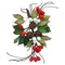 Gumpaste Flower Spray - Christmas Pine Cones & Holly