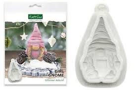 Silicone Mould - Girl Gnome (Christmas)