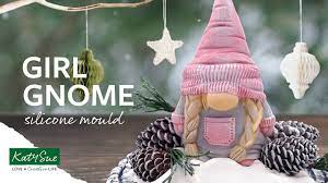 Silicone Mould - Girl Gnome (Christmas)