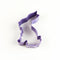 Sitting Easter Bunny Cookie Cutter - Purple