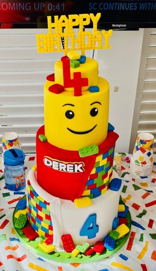 Lego birthday cake kit outlet