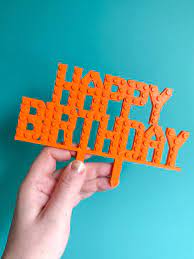 Cake Topper - Lego Happy Birthday