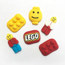 Sugar Decorations - Lego Cupcake Toppers 6pk