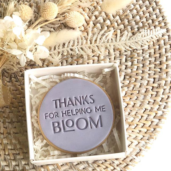 Embosser Thanks For Helping Me Bloom - Little Biskut