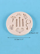 Silicone Mould - Medical Icons (Stethoscope, Bandaids, Hat, Heart, Medicine)