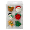 Sugar Decorations - Medium Christmas Assortment 18pc (by Sweet Elite)