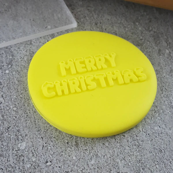 Embosser - Merry Christmas 3D (Snow Font) 60mm