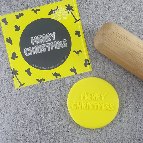 Embosser - Merry Christmas 3D (Snow Font) 60mm