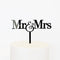Mr & Mrs Acrylic Cake Topper -  Black - SDD