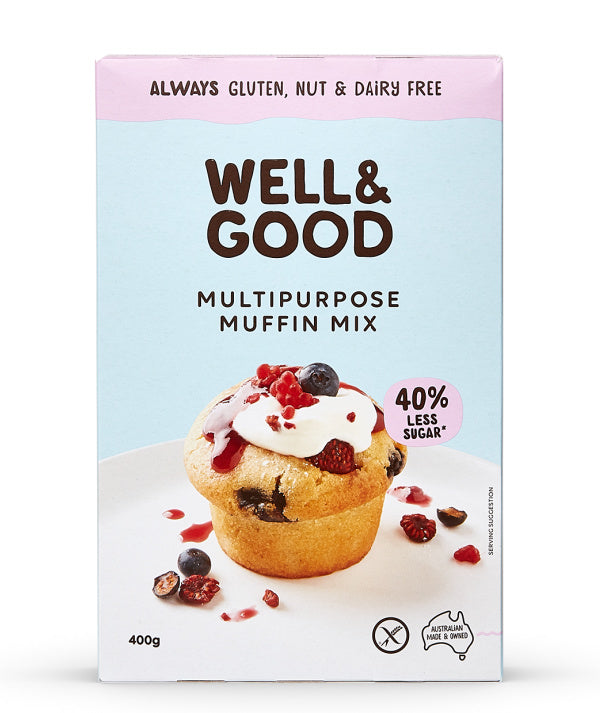 Cake Mix - Gluten Free Multipurpose Muffin Mix 400g - Well & Good