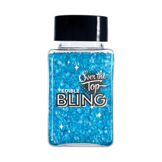 Sprinkles: Blue Sanding Sugar 80g - Over The Top Bling