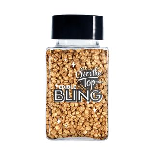 Sprinkles: Gold Pearl Sanding Sugar 80g - Over The Top Bling