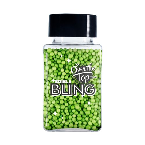 Sprinkles: Green Non Pareils 60g - Over The Top Bling