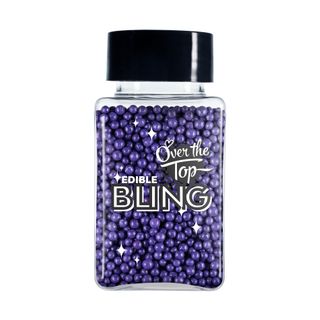 Sprinkles: Purple Non Pareils 60g - Over The Top Bling