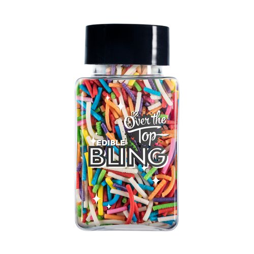 Sprinkles: Rainbow Jimmies 60g - Over The Top Bling