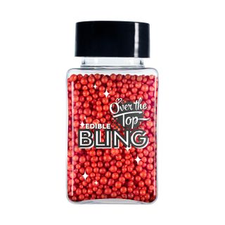 Sprinkles: Red Non Pareils 60g - Over The Top Bling