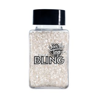 Sprinkles: White Pearl Sanding Sugar 80g - Over The Top Bling