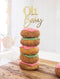 Cake Toppers - Oh Baby - Gold Plated Metal