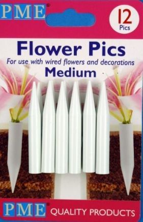 Sugarcraft - Flower Picks Large - Medium 12pk