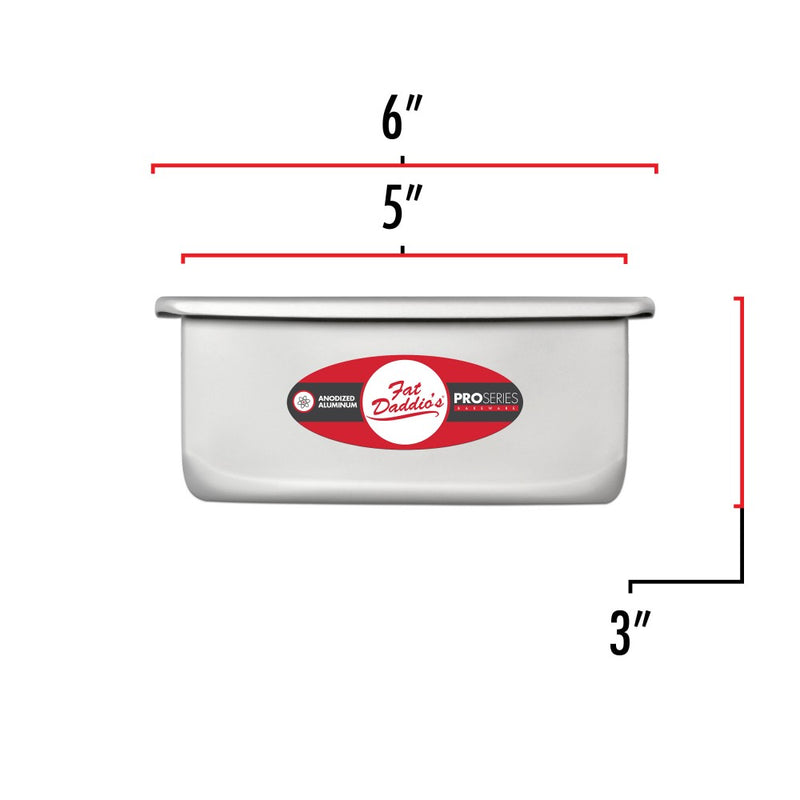 Square Cake Pan / Tin (3 inches deep) - Fat Daddio