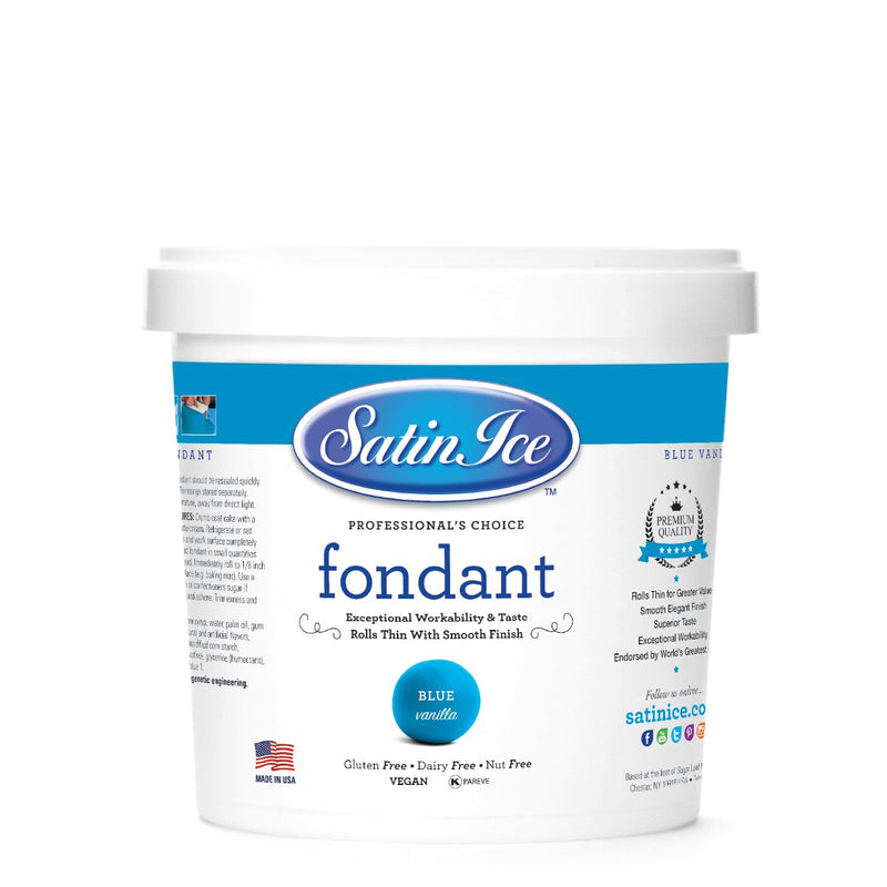 Blue RTR Fondant 1kg - Satin Ice