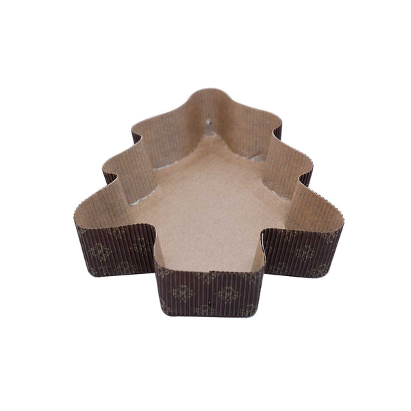 Panettone Baking Mould - Small Christmas Tree 420ml corrugated card board)