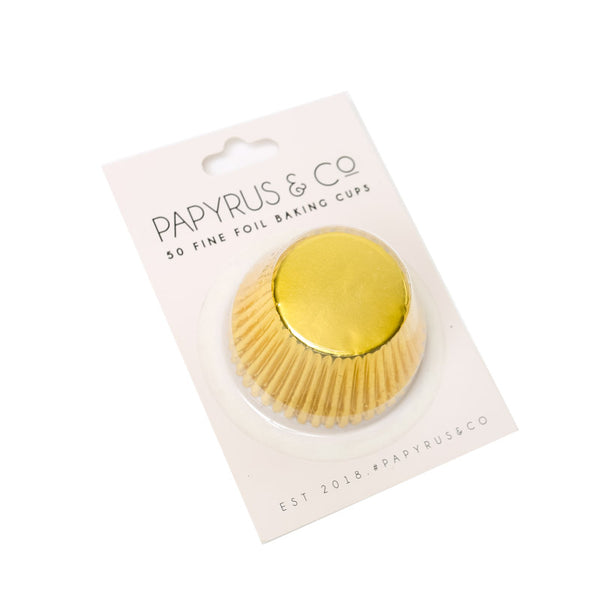 Cupcake Cups Std - Gold Foil (50 pack) - Papyrus