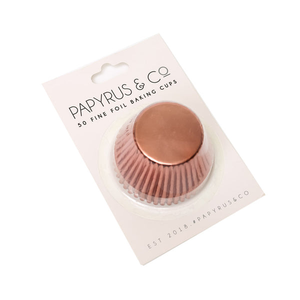 Cupcake Cups Std - Rose Gold Foil (50 pack) - Papyrus