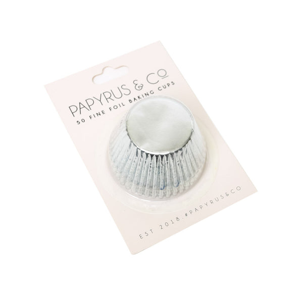 Cupcake Cups Std - Silver Foil (50 pack) - Papyrus