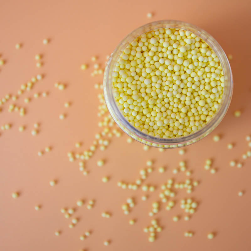 Sprinkles - Matt Non Pareils - Pastel Lemon 65g