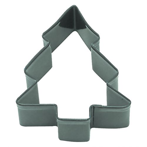Cookie Cutter - Christmas Tree 9cm (Plain Branches - Green)