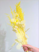 Floristry - Preserved & Artificial Mixed Flower Spray - Yellows