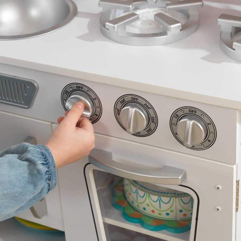 WHITE VINTAGE TOY KITCHEN