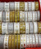 Ribbon - Formal Gold / Silver/ White Assorted Christmas Ribbons - 2 metres