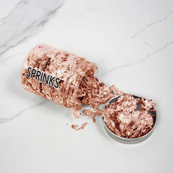 Sprinkles Rose Gold Leaf Flakes 2g – Latorta