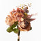 Floristry - Rose Hydrangea Mixed Bouquet in Dusty Pink / Peach - Artificial Flowers