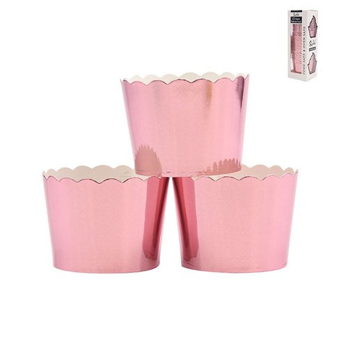 Cupcake Cups - Rose Gold Self Standing Baking Cups 25pk