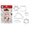 Cookie Cutter Set - Santa Centrepice 6pc Christmas Set - R&M