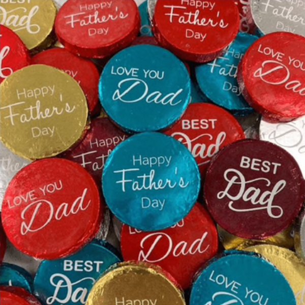 Fathers Day Milk Chocolate Medallions 12g