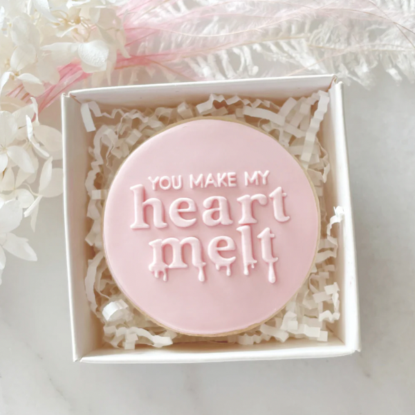 Embosser and Cutter Set - You Make My Heart Melt Debosser - by Little Biskut