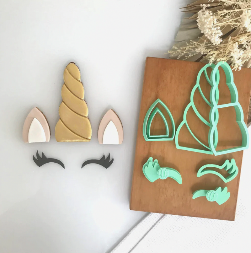Embosser and Cutter Set - Unicorn Cake Cutter Set - By SweetP Cakes and Cookies