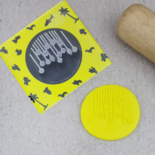Debosser - Merry Christmas (Baubles) - 3D Embosser / Stamp