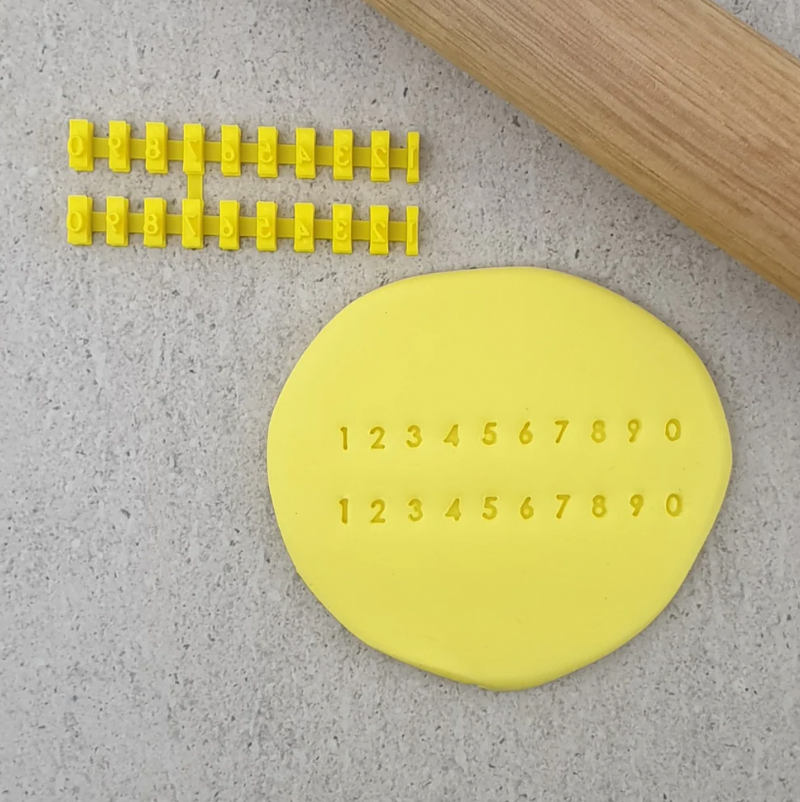Alphabet Stamp Set - Tiny Numbers - 5mm